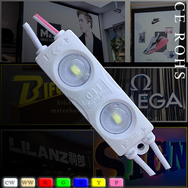

new design injection led module waterproof smd5730 led backlight back light module dc12v 1w 2 led waterproof