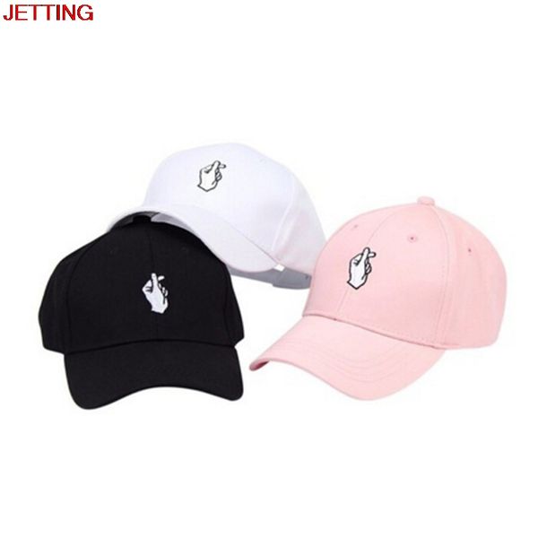 

jetting-1pc men women snapback hat love gestures finger embroider golf baseball cap heart love sun truck hat, Blue;gray