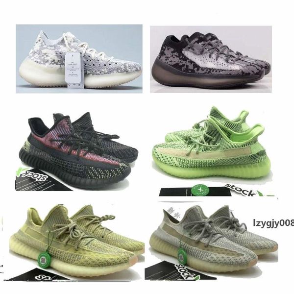 

380 new v3 shoes alien camo white black rubber bottom static v2 designer men women shoes running shoes sneakers size 36-48