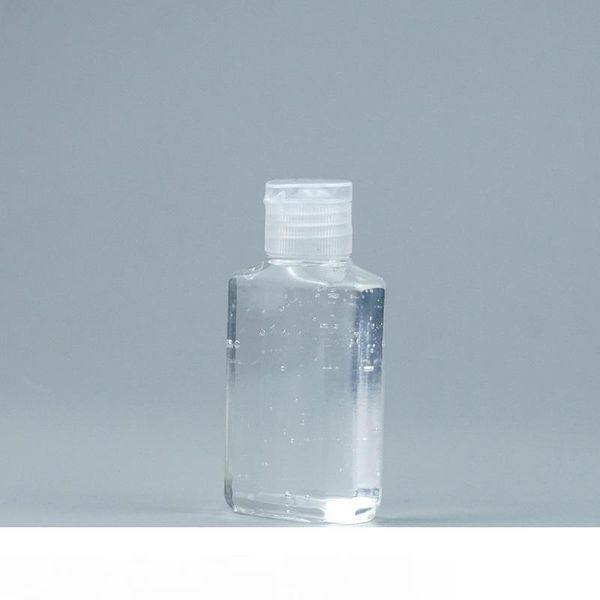 

60ml pet plastic bottle with flip cap transparent square shape bottle for makeup remover disposable hand sanitizer