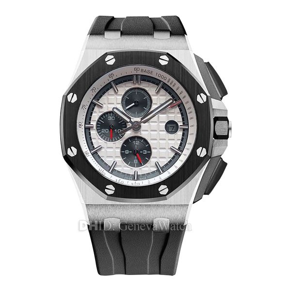 

44mm men watche port fa hion luxry watch apphhire mechanical automaitc movement wri twatch 316l teel rubber trap man wri twatche