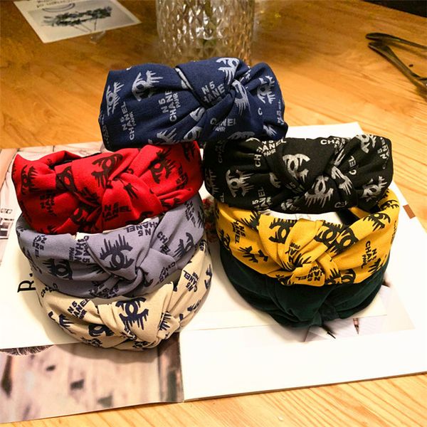 

fashion headband girls vintage knitting twisted knotted letter headband wide hair bands head wear accessories 7 colors tfj712, Slivery;white