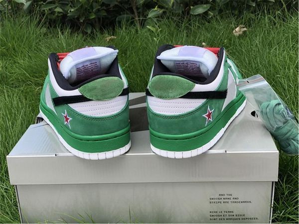 

new sell dunk low pro sb heineken 304292-302 limited men women skateboard shoes sports sneaker