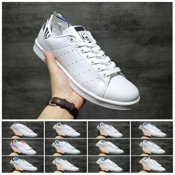 

2019 stan Top quality Smith shoes Brand mens womens casual leather sports sneakers Skateboard running shoes size eur 36-45