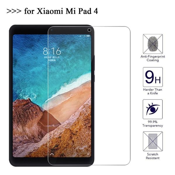 

для xiaomi mi pad 4 screen protector glass 9h закаленное стекло для xiaomi mipad 4 tablet 8\" защитная пленка