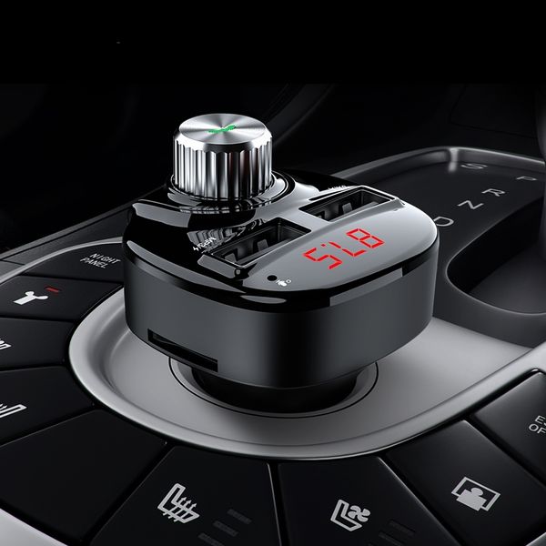 

fm transmitter modulator bluetooth handscar kit audio mp3 player with 3.4a dual usb car fm transmittor phone charger