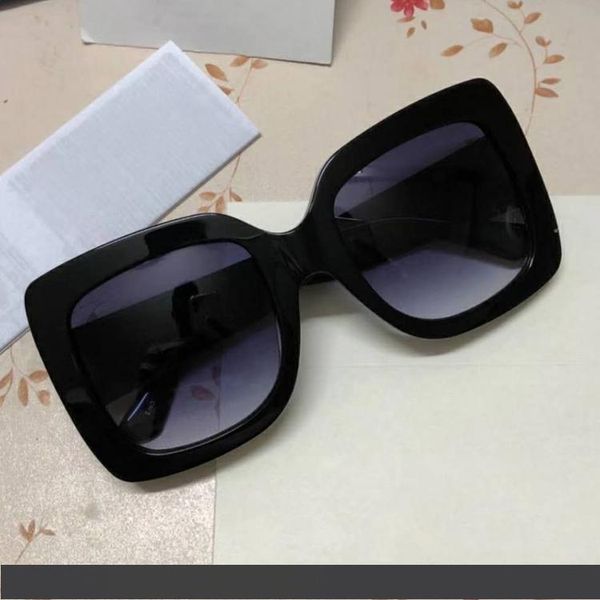 

бренд дизайнер квадратный летний стиль женщины солнцезащитные очки дамы полный кадр солнцезащитные очки уф защита fahion смешанный цвет пост, White;black