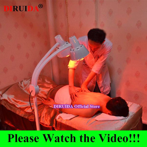 

floor stand 275w double head floor massage therapy infrared therapy heating lamp skin light relief pain physiotherapy massager