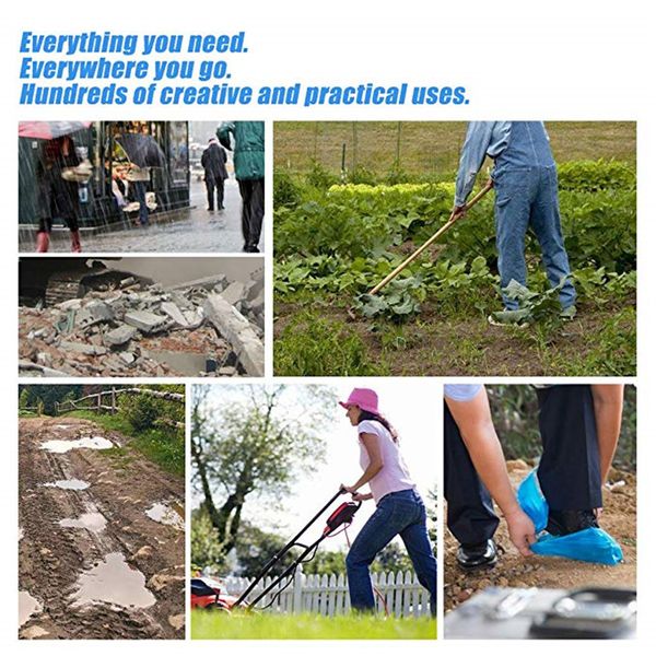 

бахилы одноразовые 100 шт=50 пар одноразовые бахилы для обуви открытый непромокаемый походный противоскользящий одноразовый бахил