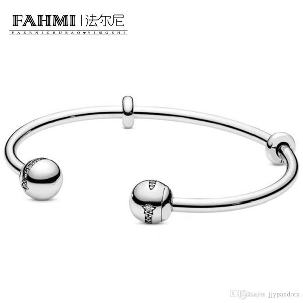 

ORSA 100% 925 Sterling Silver Charm 598615C01 Shooting Star Open Bangle And Exquisite Fashion Ladies Bracelet Jewelry