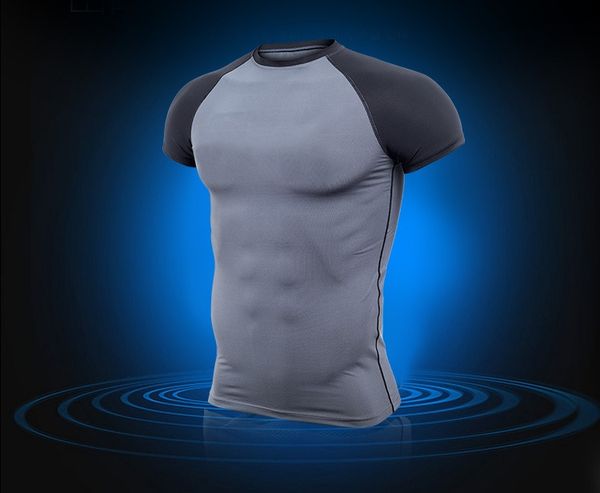 

fashion basketball vests men comp ession gym fitness ruing vests male sports sleeveless t shirt gym jogger clothing wear plus, Black;blue
