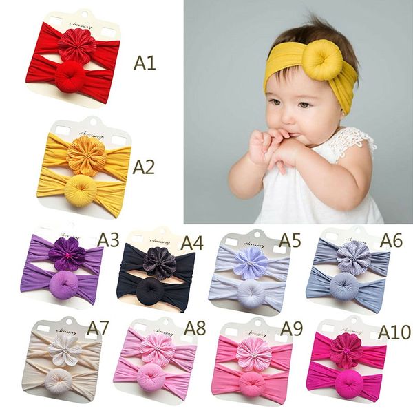 

2шт/комплект детские милые девушки фотография реквизит партия подарков у мальчиков пончик дизайн цветок оголовье головные уборы одеждой, Slivery;white