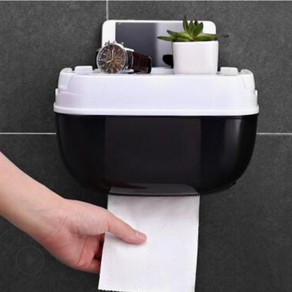 

2019 new style paper box bathroom no perforation multi-functional paper box use for car living room bathroom