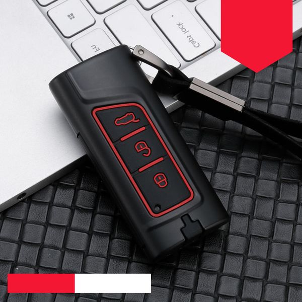 

car key case zinc alloy silica gel for trumpchi gs4 gs8 gs3 gs7 ga3s ga5 ga6 ge3 car accessories keyring keychain holder