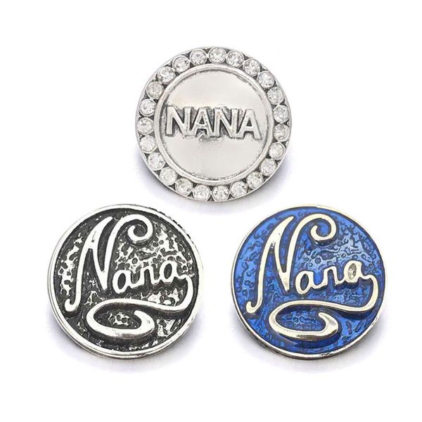 

мода нана компонент w071 кристалл 3d 18 мм металлические кнопки оснастки для браслета ожерелье сменные ювелирные изделия женщины аксессуары