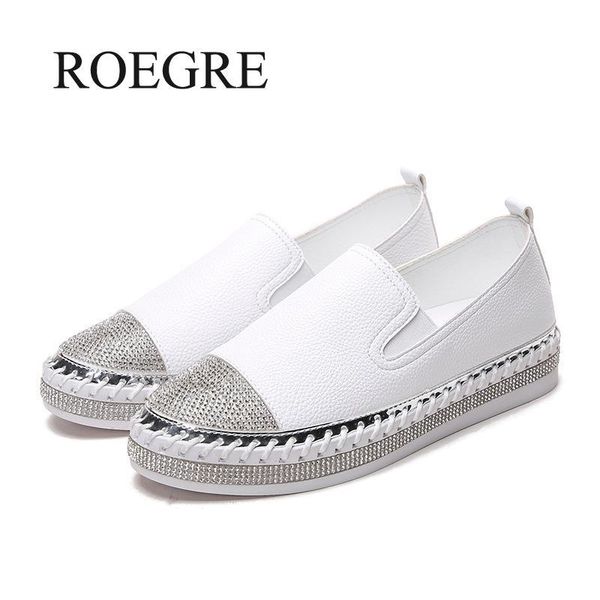 

european famous brand patchwork espadrilles shoes woman genuine leather creepers flats ladies loafers white leather moccasins y200320, Black