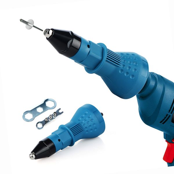 

rivet adapter insert nut hand power nozzle accessories electric pull nut guns riveting drill tool