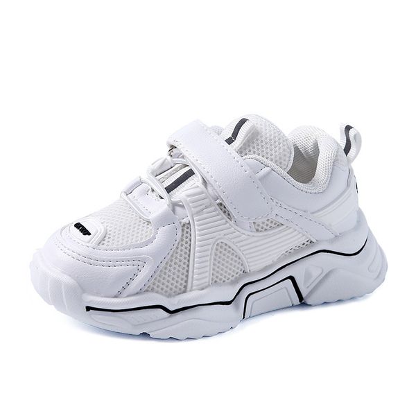 

children sports shoes 2020 autumn new breathable boys mesh soft bottom non-slip dad shoes girls all-match running, Black