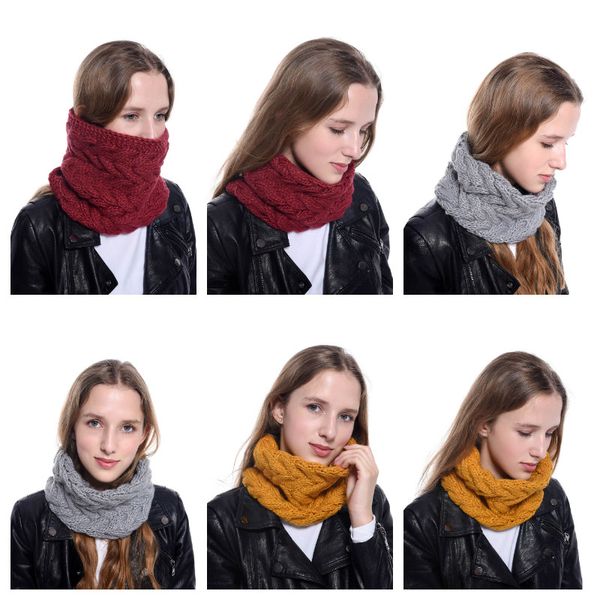 Мода Вязаный шарф шерсть Глушитель Вязание шарф вяжут девушки женщины зима теплая Missoni