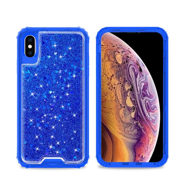 Para Samsung A11 A21 A01 Galaxy S20 A20 A10E Camera Proteção à prova de choque Triplo Combo Glitter Cristal Gel PC TPU Phone Case Capa