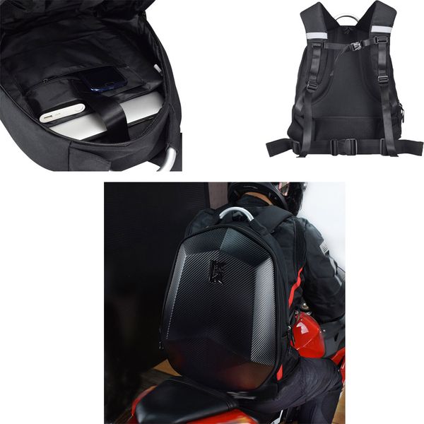 

motorcycle backpack motorsports track riding back pack waterproof hard shell case lapstorage stealth bag no drag