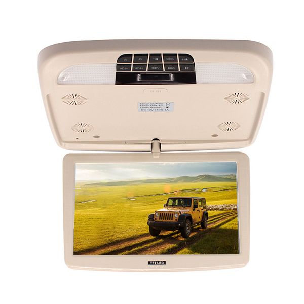 

12 inch car monitor flip down tft lcd automobile roof mount monitors with mp5 player