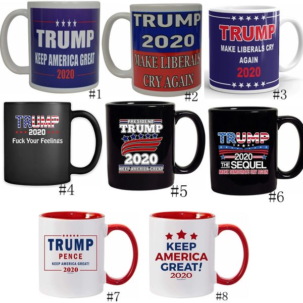 Trump Кофе Кружки Выборы U.S.A Сделать Америка Great Trump Керамические чашки кофе Milk Donald Trump Handgrip Керамические Чашки GGA3152-3