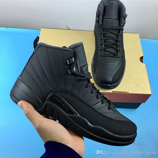 

2019 12 wntr winterized black-anthracite men basketball shoes est 12s outdoor sports sneakers designer athletic trainer with box