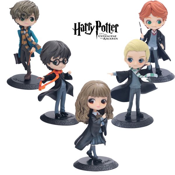 

harry potter action figures toys 9 designs 15cm pvc anime qposket cute big eyes harry potter action figure model kids toys