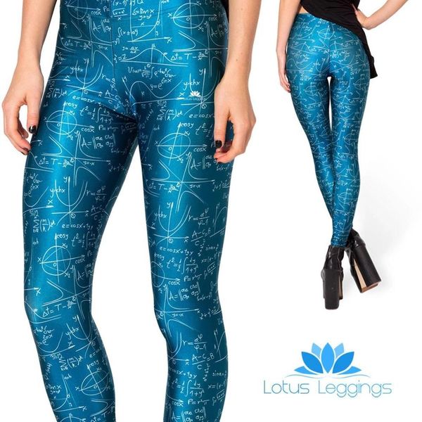 

pattern digital printing sportswear workout autumn polyester leggings female push up, Black