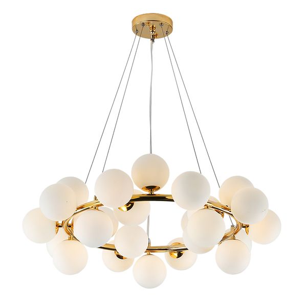 

led art glass chandelier magic bean molecular chandelier ductile iron globe glass ball living room restaurant