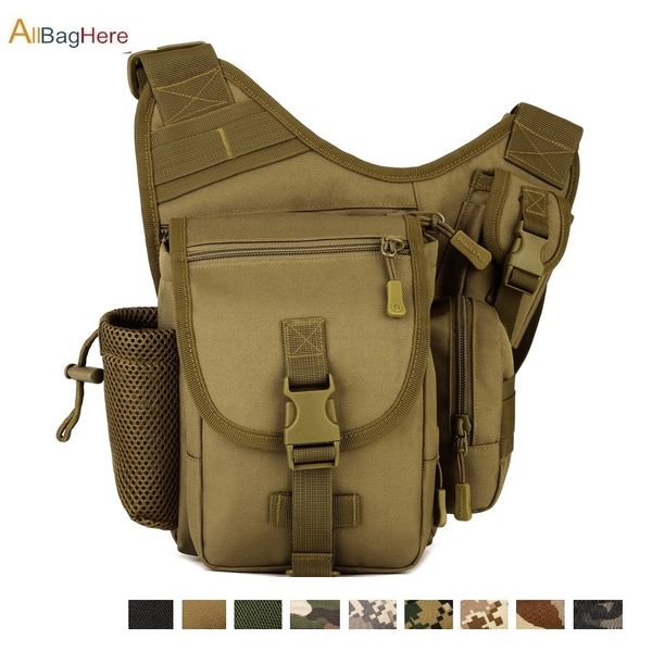 

tactical messenger bag outdoor sports waterproof camouflage camera backpack mountaineering camping crossbody saddle bag