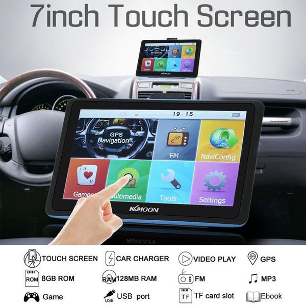 

car gps voice prompt navigation device 7 inch touch screen multi languages