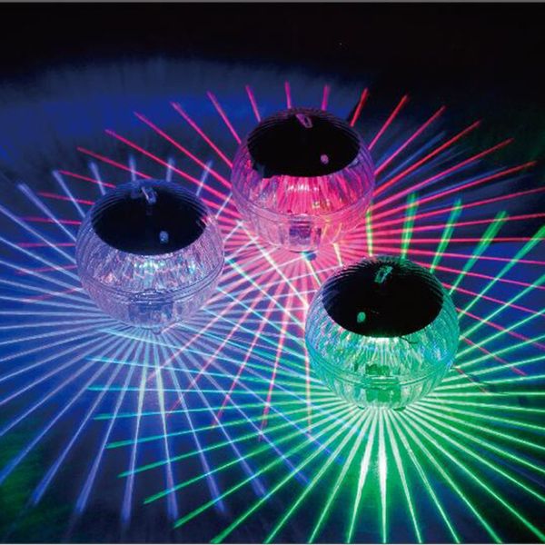 

new swimming pool waterproof led solar power multi color changing water drift lamp floating light security dropshipping