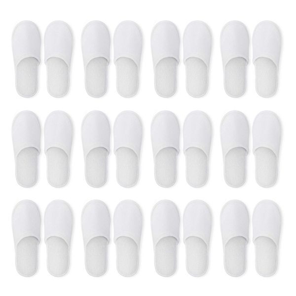 

disposable slippers,10 pairs closed toe disposable slippers fit size for men and women for l, spa guest used, (white, Black;grey