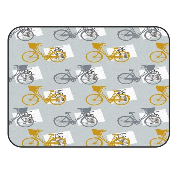 

charmhome soft carpet anti-slip rug vintage bike carpet for living room home decor mat