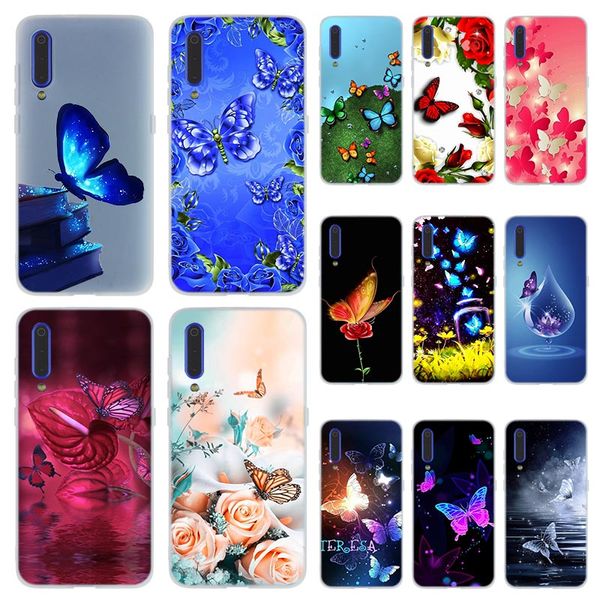 

fashion soft tpu phone case cover for coque xiaomi redmi 4x 4a 6a 7a y3 k20 5 plus note 8 7 6 5 pro cute butterfly flower