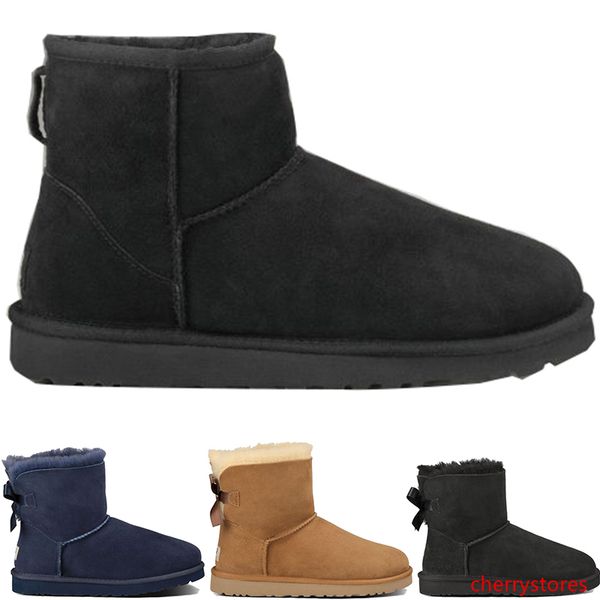

mens designer winter snow boots australia fashion wgg tall boots u g leather bailey bowknot women's bailey short bow knee women men sho