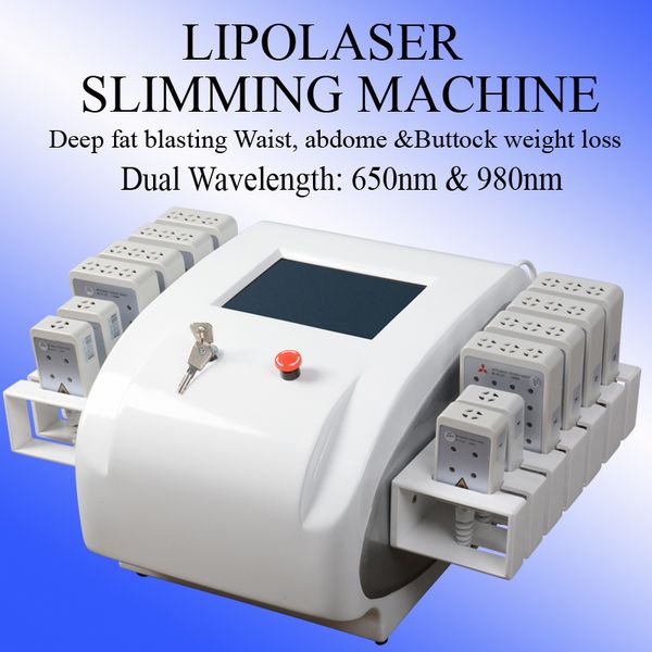 

lipolaser slimming liposuction equipment laser lipo fat removal machine non invasive portable lipo laser slimming device