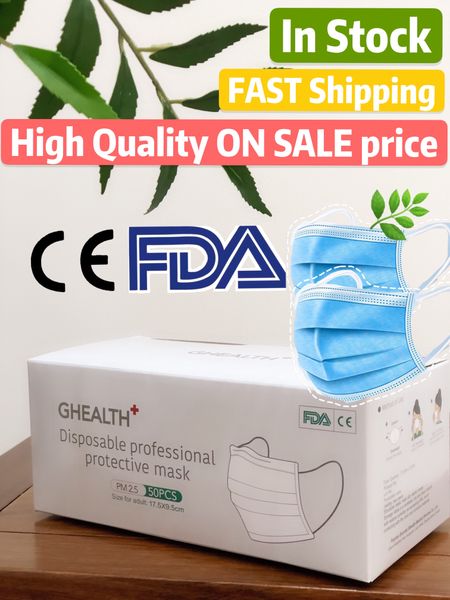 

in stock ce fda guarantee disposable 3 layers thick but comfortable healthy safety anti-dust masks fast shipment
