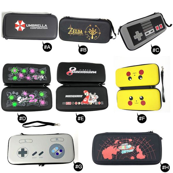 

2019 eva storage bag cover case for nintend switch for ns console with hd screen film protector for switch game consoles