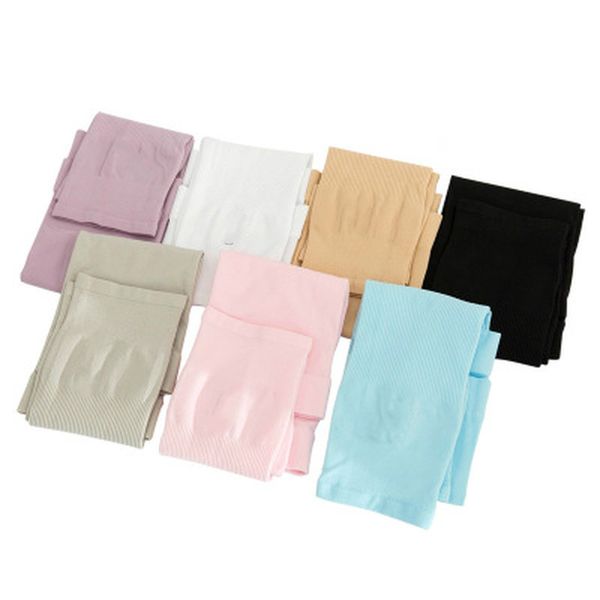 

solid long gloves sun uv protection hand protection women&men fingerless cover arm sleeves ice silk sunscreen outdoor arm warmer, Silver