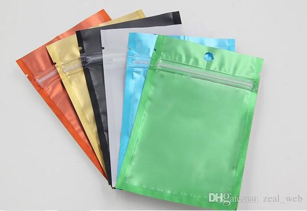 

high quaitly one side clear colored resealable zip mylar bag aluminum foil bags smell proof pouches jewelry bag