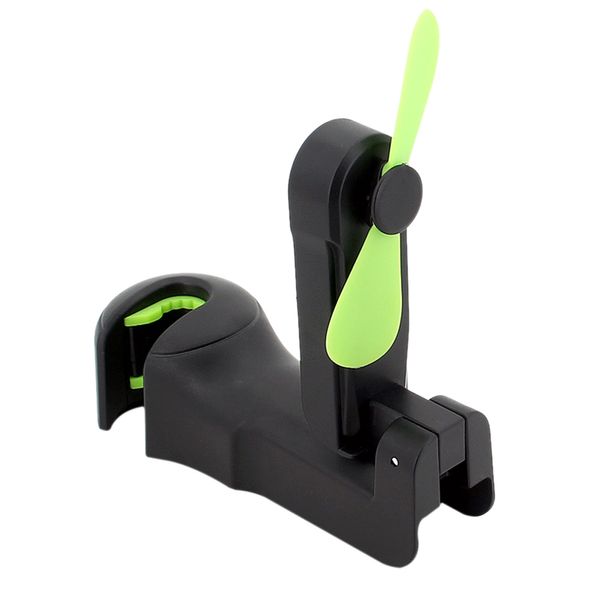 

multi-functional 2-in-1 car headrest hook with fan universal vehicle car back seat headrest hanger holder organizer