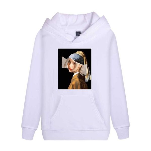 

billie eilish капоном пђловеѬ hoodie женин вколз ђайки каѬманом мђжин оп, Black