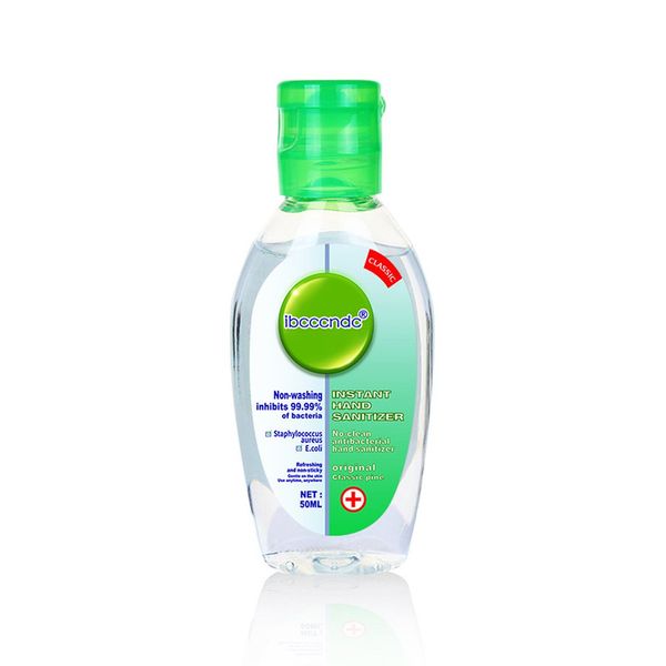 

disposable sanitizer antibacterial gel disinfection portable water-hand sanitizer 50ml green flip hand sanitizer