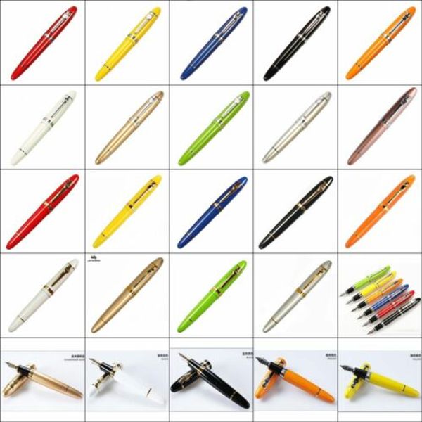 

bobby launched jinhao 159 big size fountain pen screw cap fine nib 16 colors optional