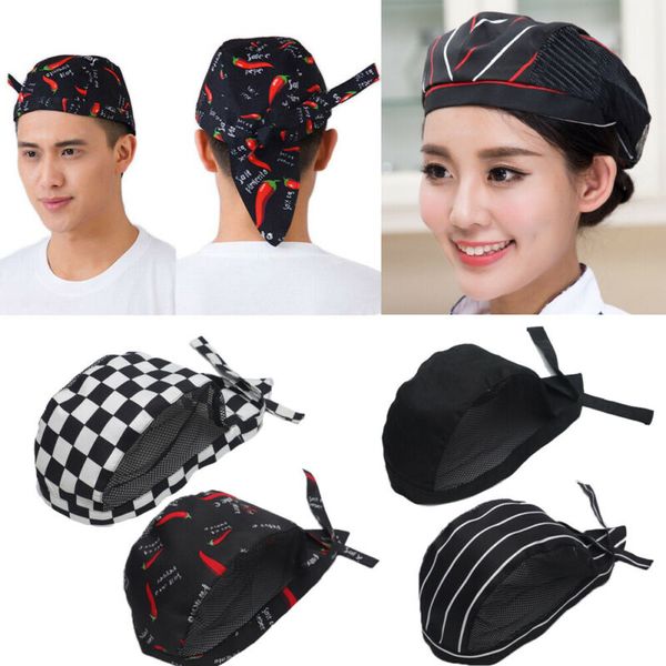 

chef hat work print chef hat beret party accessories baking kitchen cooking mesh hats
