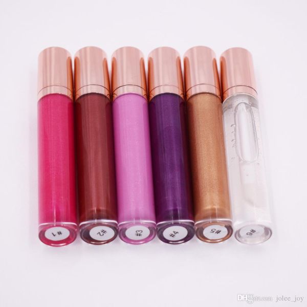 

No label waterproof long la ting lip tick lip glo hiny himmer luminou moi turizing lip glo co metic makeup glo y lip glo