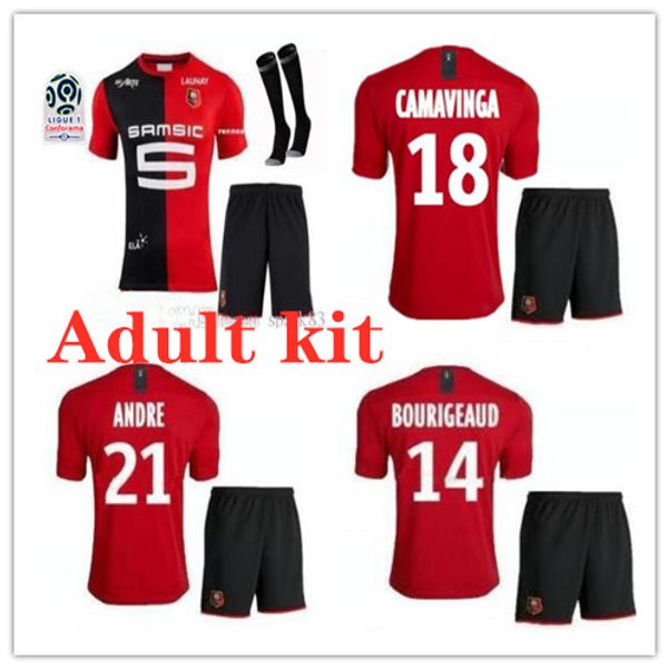 

2019 2020 niang tade rennai camavinga occer jer ey man kit 19 20 maillot renne del ca tillo da ilva morel hunou bourigeaud football